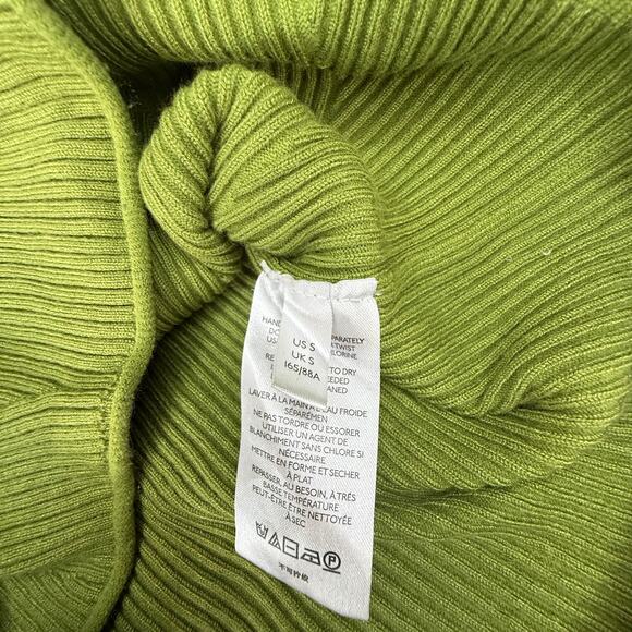 Maeve Anthropologie Parker ribbed turtle neck sweater green size small - Picture 7 of 8